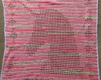 Pink Unicorn Crochet Blanket Baby Blanket/Afghan/Baby Gift