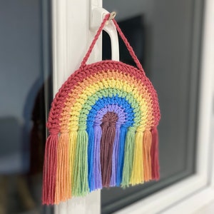 PATTERN ONLY Crochet Rainbow Wall Hanging / Decoration image 1