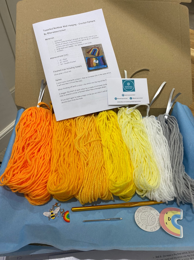 Crochet Rainbow Kit Sunshine yellow