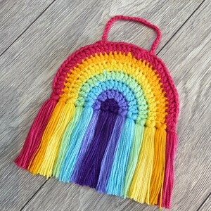 PATTERN ONLY Crochet Rainbow Wall Hanging / Decoration image 3