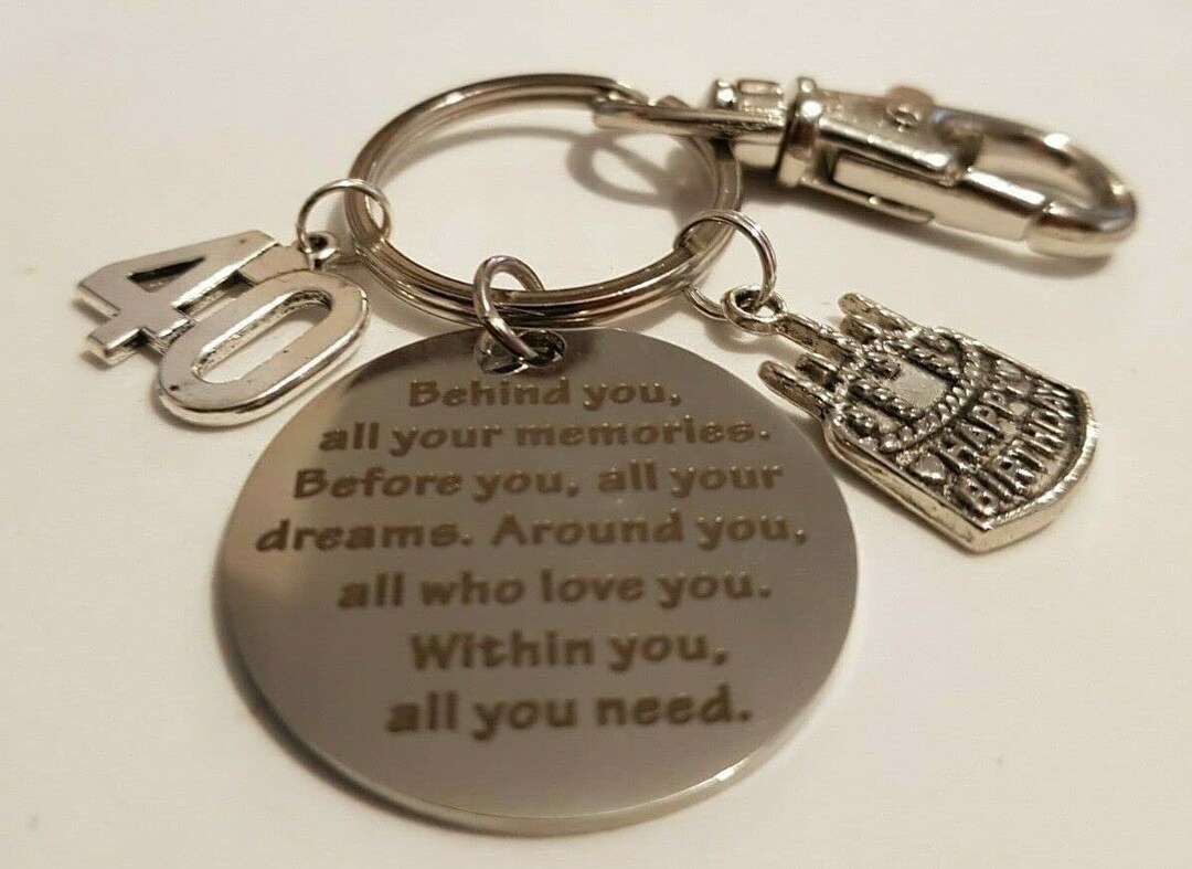 Stainless Steel Happy 40th Birthday 'behind You All Your Memories ...