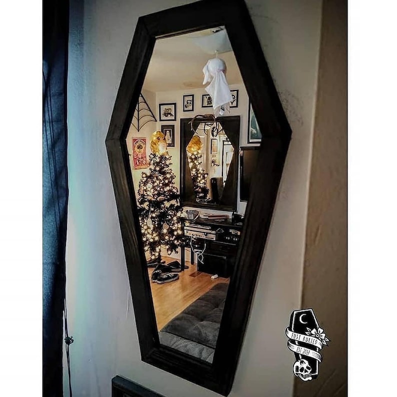 2 Ft Coffin Mirror Etsy