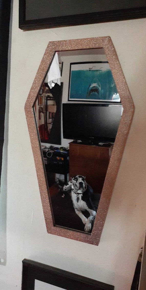 Rose Gold Glitter Wall Mirror Wall Design Ideas