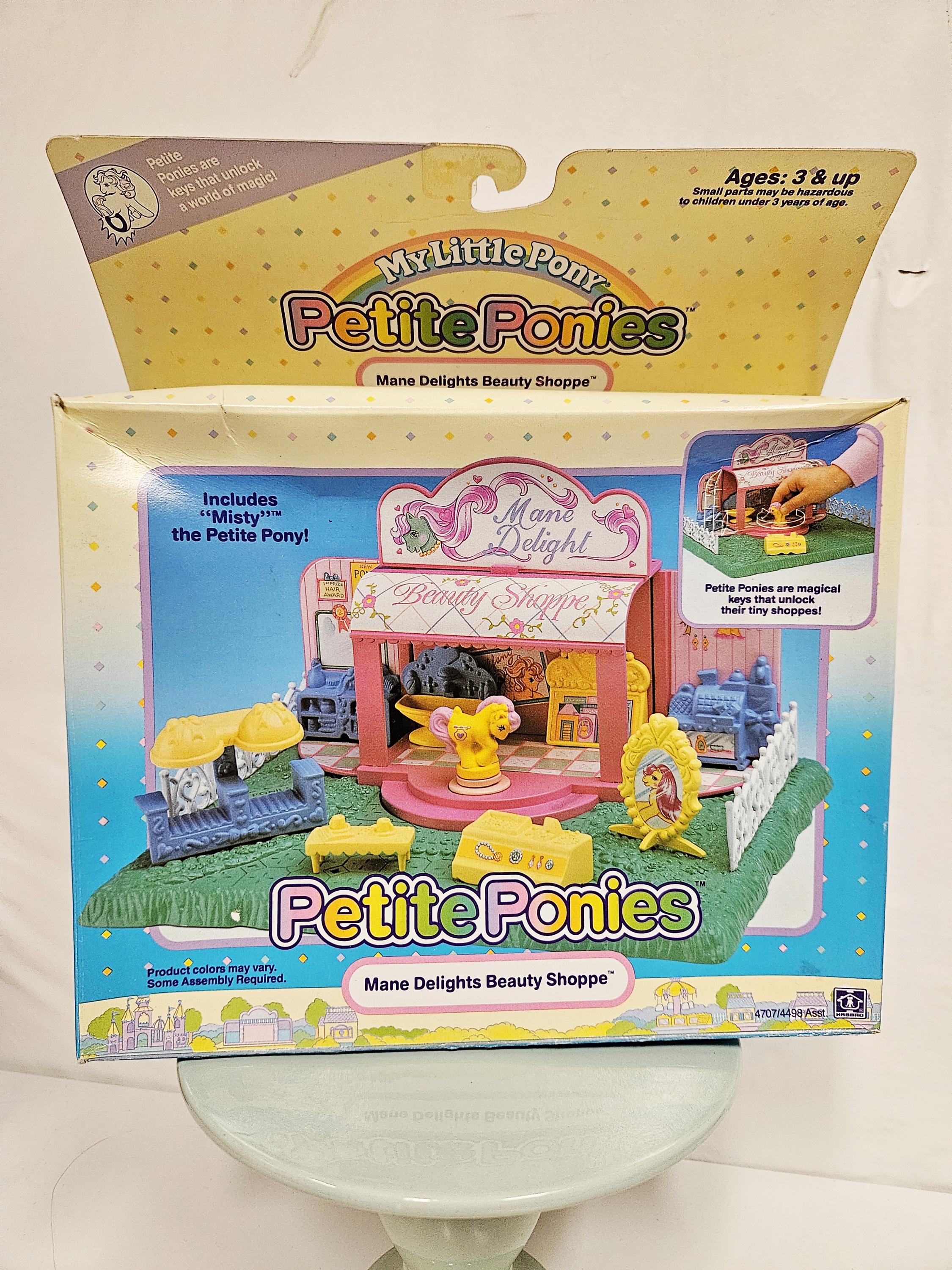 Vintage 1980s My Little Pony Petite Ponies Playsets, NIB Whinny