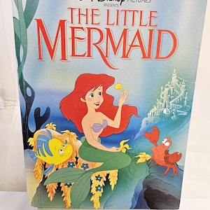 Vintage Walt Disney de kleine zeemeermin hardcover kinderboek van Gallery Books 1986