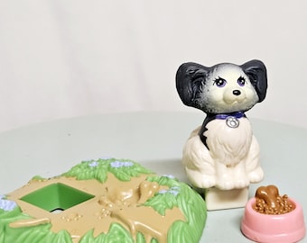 Vintage Littlest Pet Shop Lil' Paw Prints Puppy With Stamper 1992