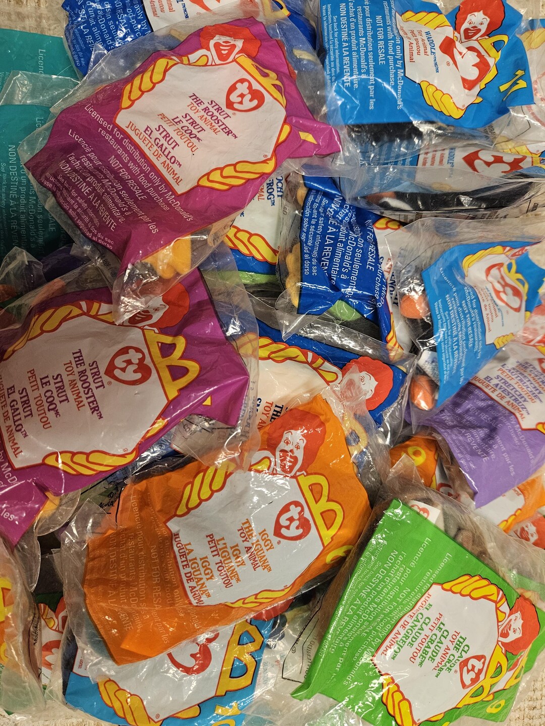 Ty Teenie Beanie Babies、マクドナルドのハッピーセットのおもちゃ