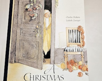 ヴィンテージ「クリスマス・キャロル」チャールズ・ディケンズ著、リスベート・ツヴェルガーによる子供向けイラスト版、ハードカバーコレクターブック 1988年