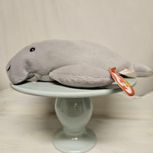Ty &quot;Manny&quot; the Manatee Mütze Baby, 4.Generation, Vintage, Rare, und im Ruhestand.&quot;