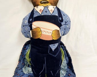 Vintage Handmade Goldilocks and the Three Bears Reversible Topsy