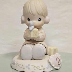 Precious Moments Growing in Grace Age 2 Figurine, Vintage, & Retired by Enesco 1994