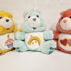 Vintage You Pick Care Bear Collectible Coin Bank, Birthday Bear, Wish Bear, Love a Lot Bear, 1984 American Greetings Care Bear