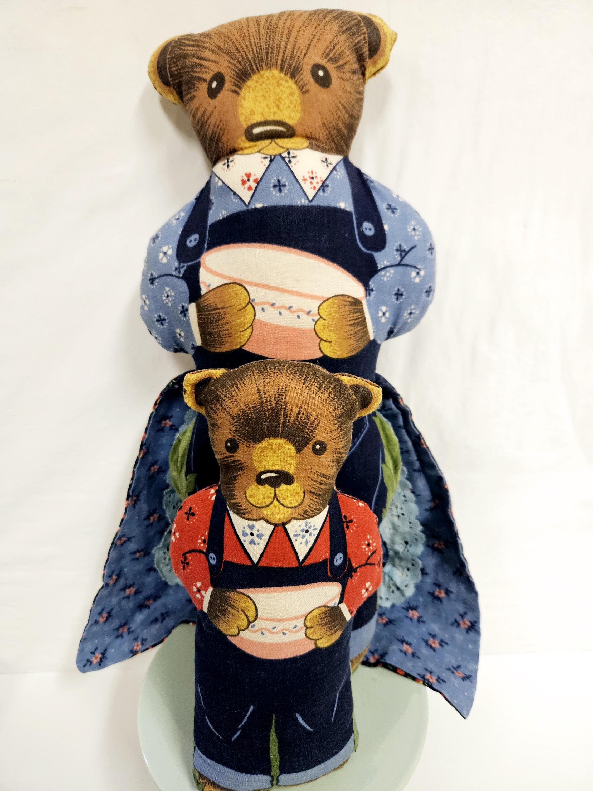 タイニーベッツィー Betsylocks ロックス アンド ザ スリーベアーズ Vintage Handmade Goldilocks and the Three Bears Reversible Topsy