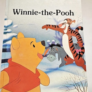 Vintage Walt Disney Winnie the Pooh Hardcover Children&#39;s Book by Gallery Books 1986