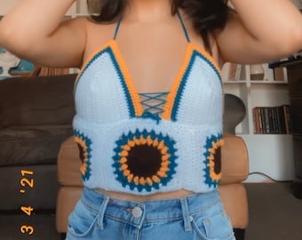 Sunflower Crop Top