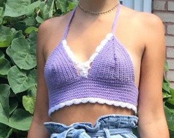 Crochet Crop Top - Sweet Heart Style