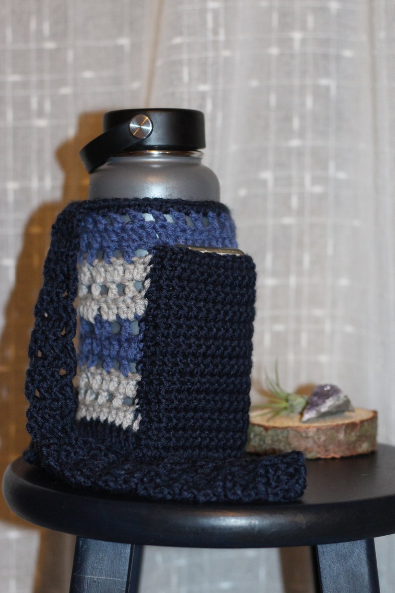 Soporte para botellas de agua Grey Navy