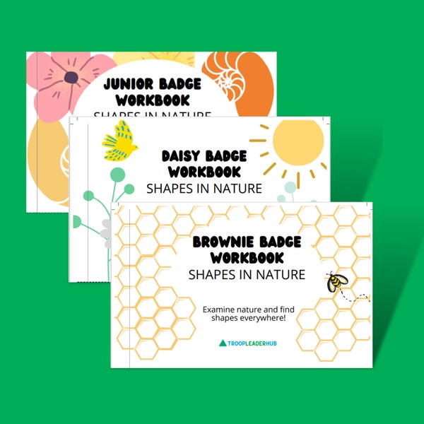 Girl Scouts Shapes of Nature Badge Booklet Bundle - Daisies, Brownies, Juniors