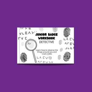 Girl Scout Junior Detective Badge Booklet - Printable, Digital Download, Worksheet