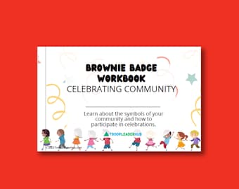 Girl Scout Brownie Celebration Community - Brownie Girl Scouts Badge Boekje - Afdrukbaar
