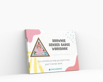 Girl Scout Brownie Senses Badge Booklet - Digital Download, Printable, Worksheet, Leaders Guide