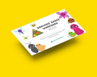 Girl Scouts Brownie Bugs Badge Boekje - Girl Scout Brownies - Afdrukbaar, downloaden