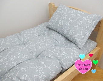 PERSONALIZADO * colchón y almohada de muñeca con temática animal hecho a pedido / colchón con estampado animal para cama IKEA / colchón con estampado de gato / colchón con estampado de conejito