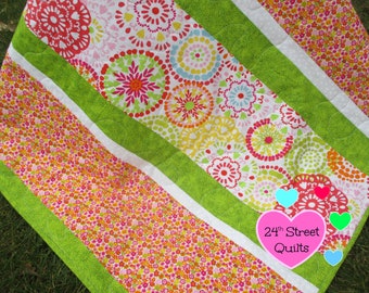 Crib Quilt | Baby Quilt | Baby Quilts | Crib Quilts | Baby Shower Gift | Baby Gifts | Colorful Medallion Baby Quilt