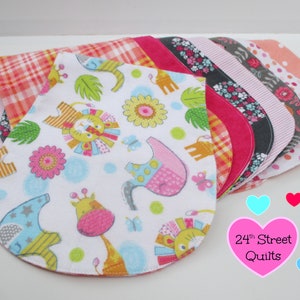 Flannel Burp Cloths - Set of 3 | Baby Shower Gift | Baby Gift | Burp Cloth | Baby Boy | Baby Girl | Burp Rags