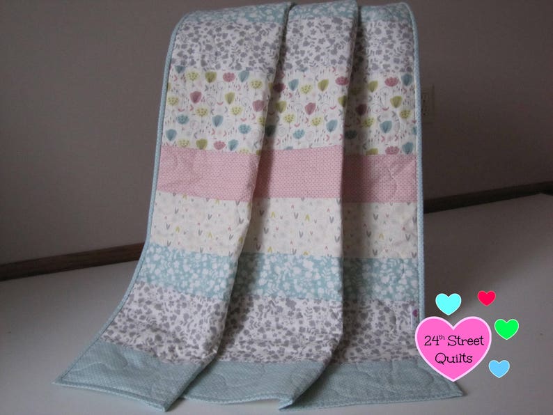 Pastel Floral Quilt Baby Shower Gift Baby Quilts Crib Quilt Baby Gifts Crib Quilts Baby Quilt