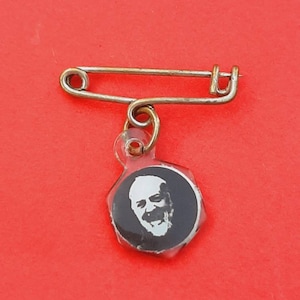 Vintage religious Catholic charm of Father Pio and colorful Our Lady of Perpetual Help charm, souvenir Padre Pio charm