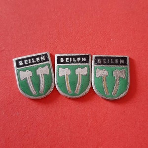 Escudos de viaje de esmalte diy vintage de Bijlen, Países Bajos, Bijlen vintage, cresta Bijlen, diy Bijlen
