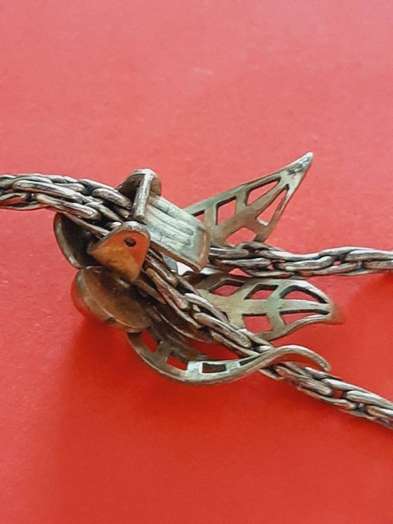 Vintage German signed chatelaine, necklace or wat… - image 9