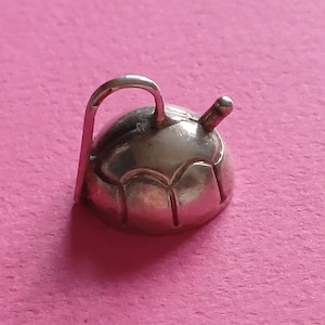 Vintage Dutch lovely silver hallmarked handmade engraved tea kettle, tea kettle miniature, tea kettle dollhouse charm