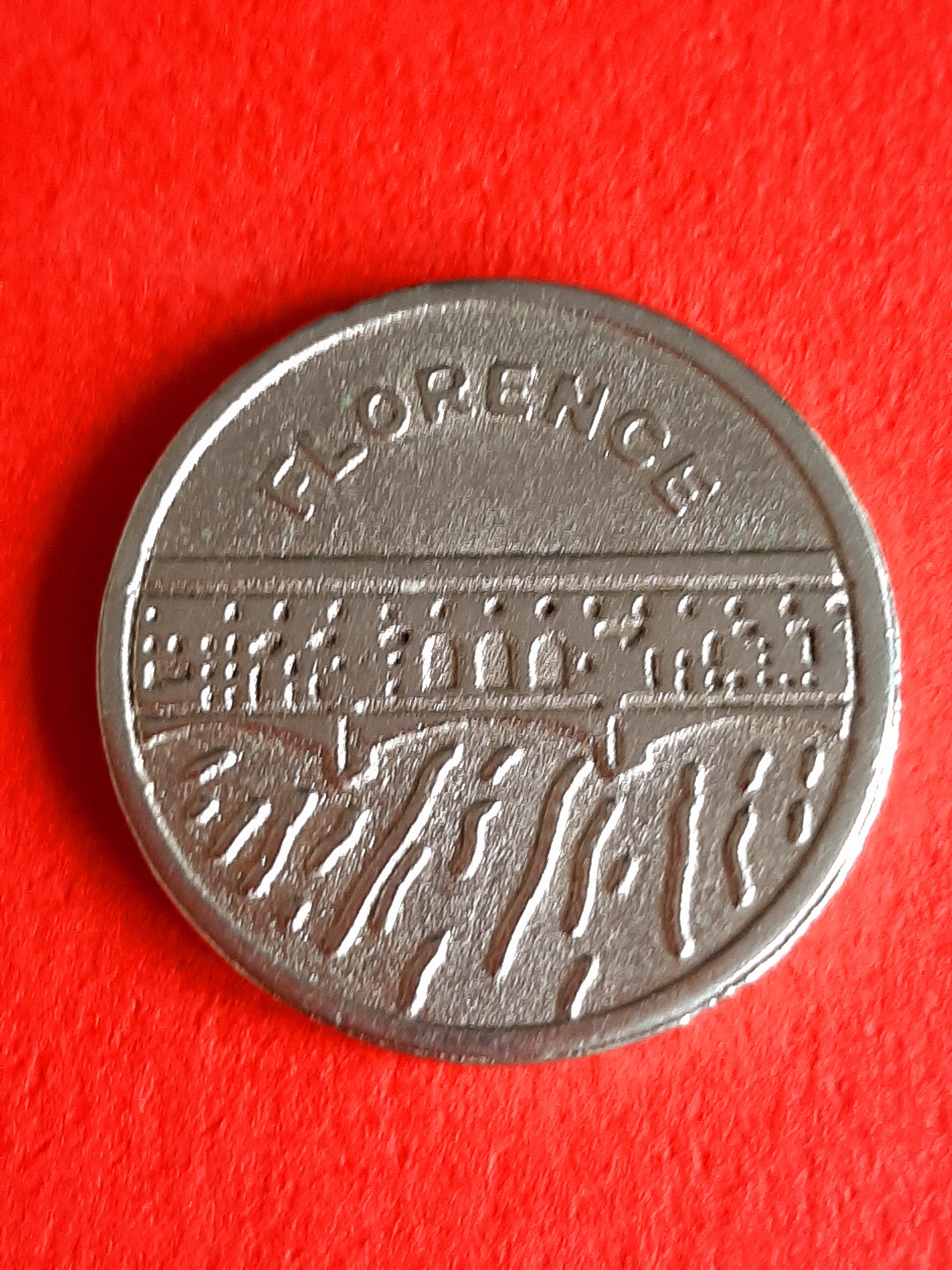 フィレンツェのヴィンテージ イタリア 銀メッキ コイン、フィレンツェ ポンテ ヴェッキオ イタリアのトークン、ヴィンテージ フィレンツェ  トークン、フィレンツェ コイン - Etsy 日本