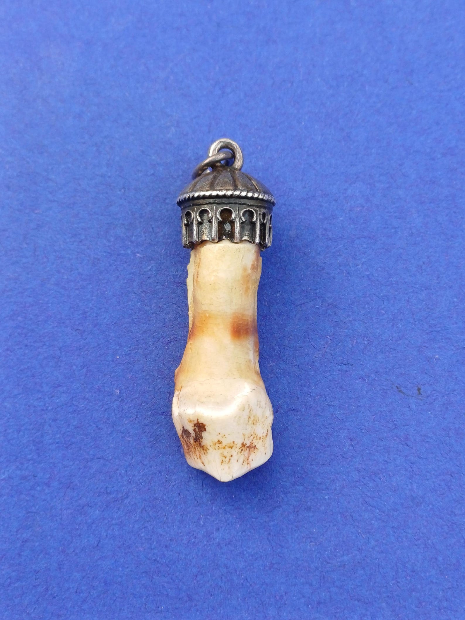 Vintage South Bavarian Trachten jewelry, old Charivari, Schmuckkette Bayern, Bavarian hunting jewelry, talisman jewelry, silver 925