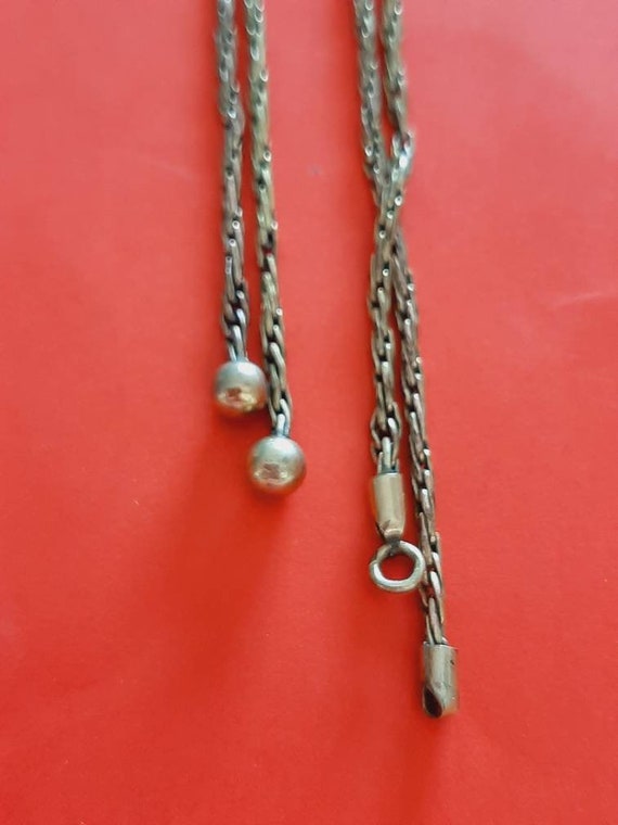 Vintage German signed chatelaine, necklace or wat… - image 4