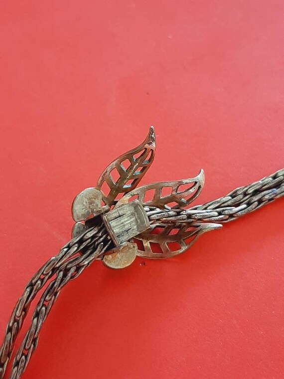 Vintage German signed chatelaine, necklace or wat… - image 6