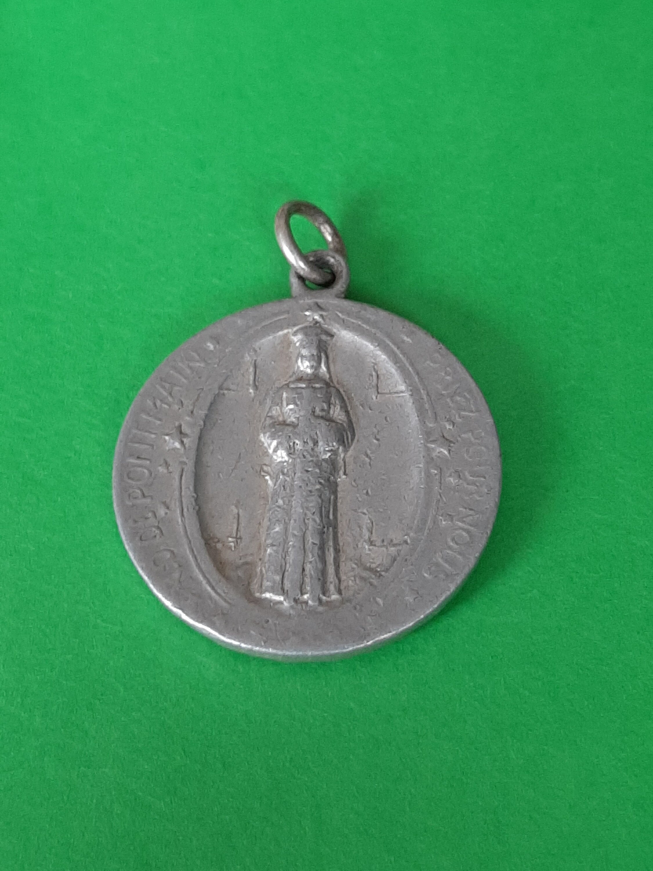 Religious Large Vintage French Catholic Medal Pendant Notre Dame De ...