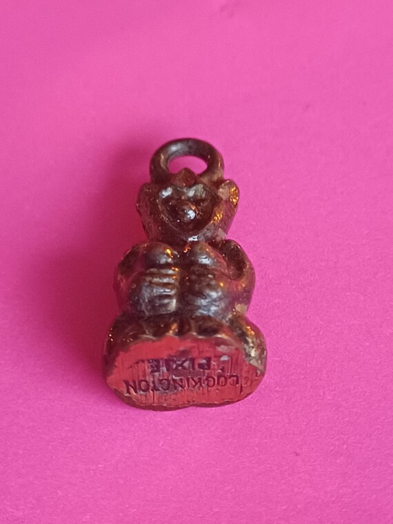 Vintage brass pixie charm, old pixie charm, pixie… - image 11