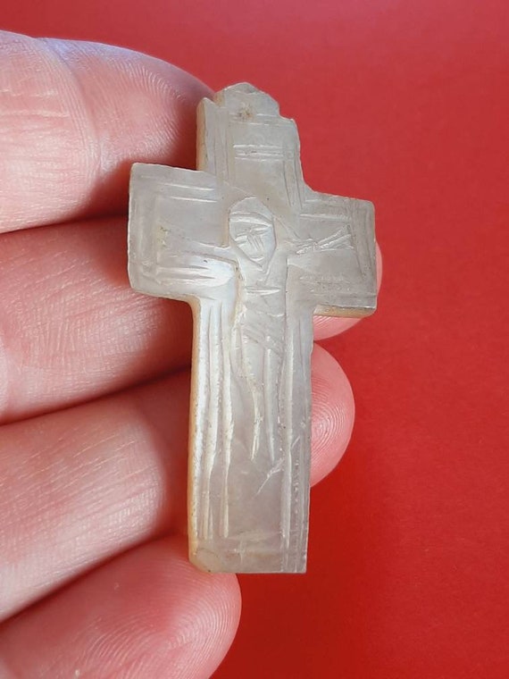 Antique religious Catholic handcarved Crucifix Cross,… Gem