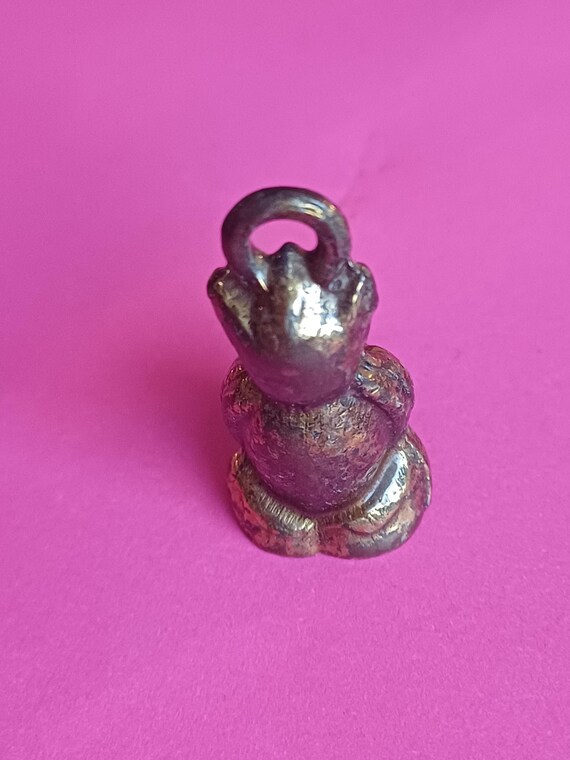 Vintage brass pixie charm, old pixie charm, pixie… - image 9