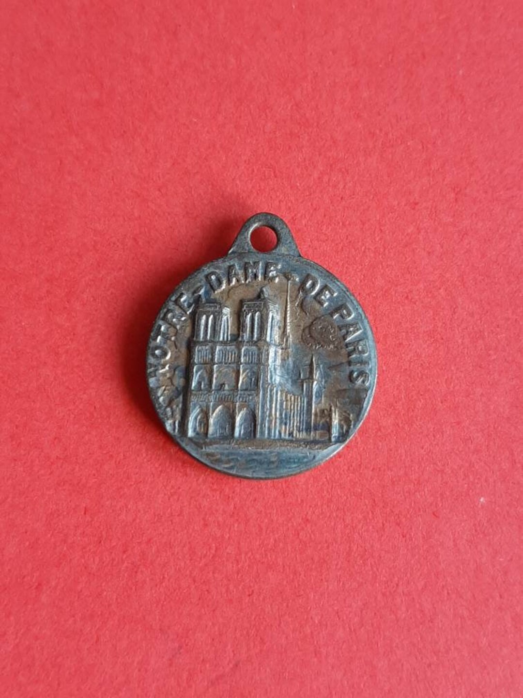 Vintage Religious Catholic French Copper Medal Pendant of Our Lady of ...