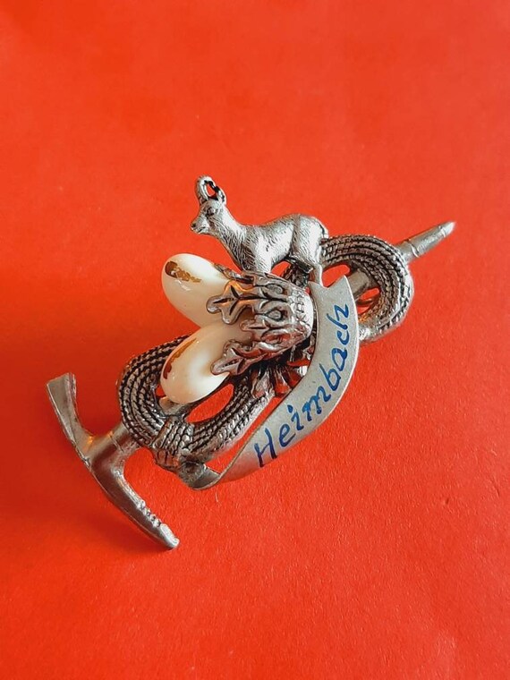 Broche Grandel En Argent 925 - Bijou De Chasse Allemand, Neuf Avec étiquettes, Style Vintage