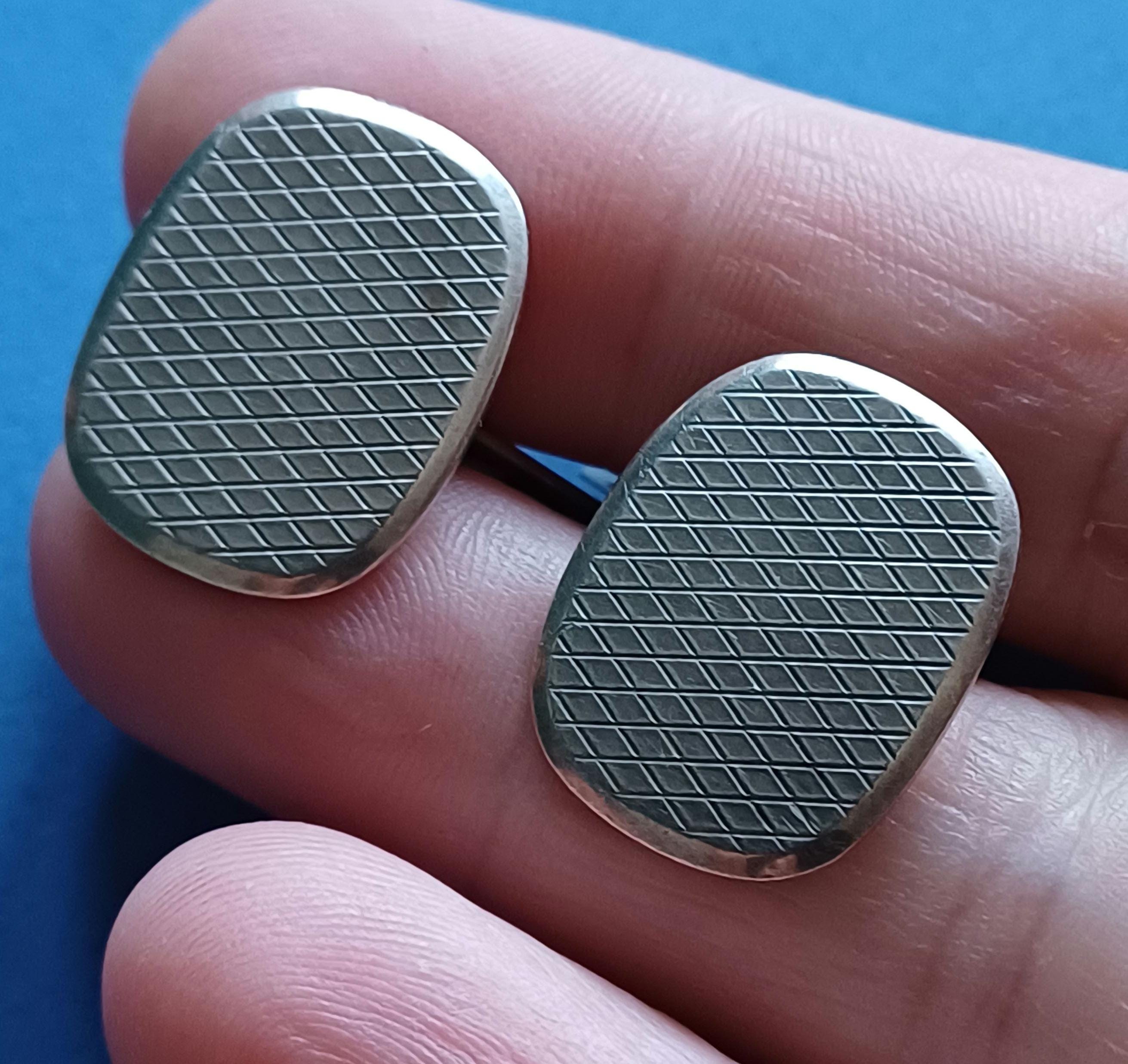 カフリンクス カフスボタン STERLING SILVER 刻印 ヴィンテージ M899