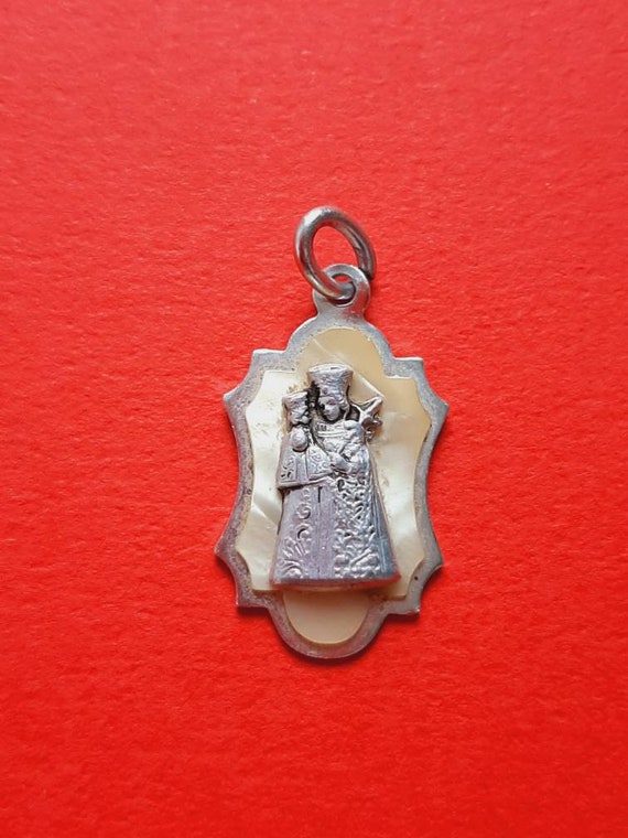 Religious Catholic vintage 3d silver plated and m… - image 7