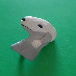 Vintage brooch of a Bedlington Terrier, Bedlington, Bedlington dog brooch