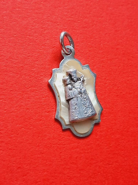 Religious Catholic vintage 3d silver plated and m… - image 6