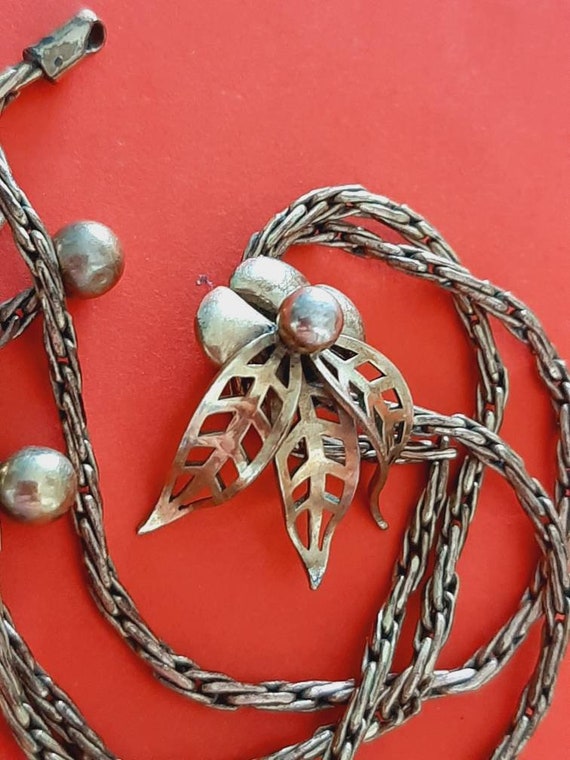 Vintage German signed chatelaine, necklace or wat… - image 2