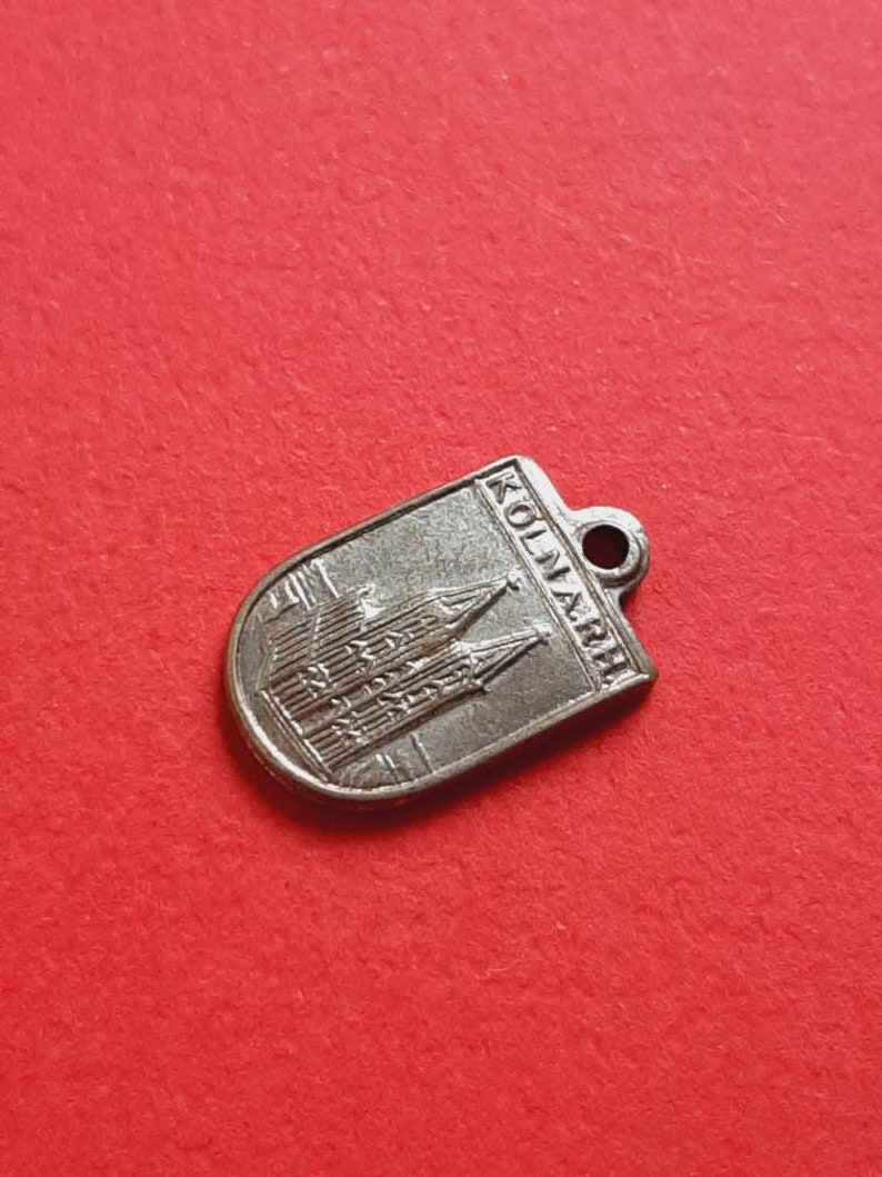 medal pendant Europe Keulen Cologne K\u00f6ln am Rhein Germany Vintage travel shield charm